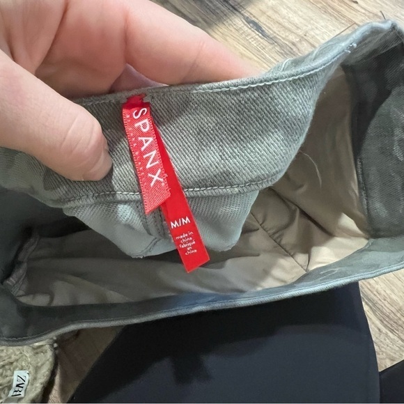 SPANX® Stone Wash Camo Ankle Jean-ish Leggings - Picture 8 of 13